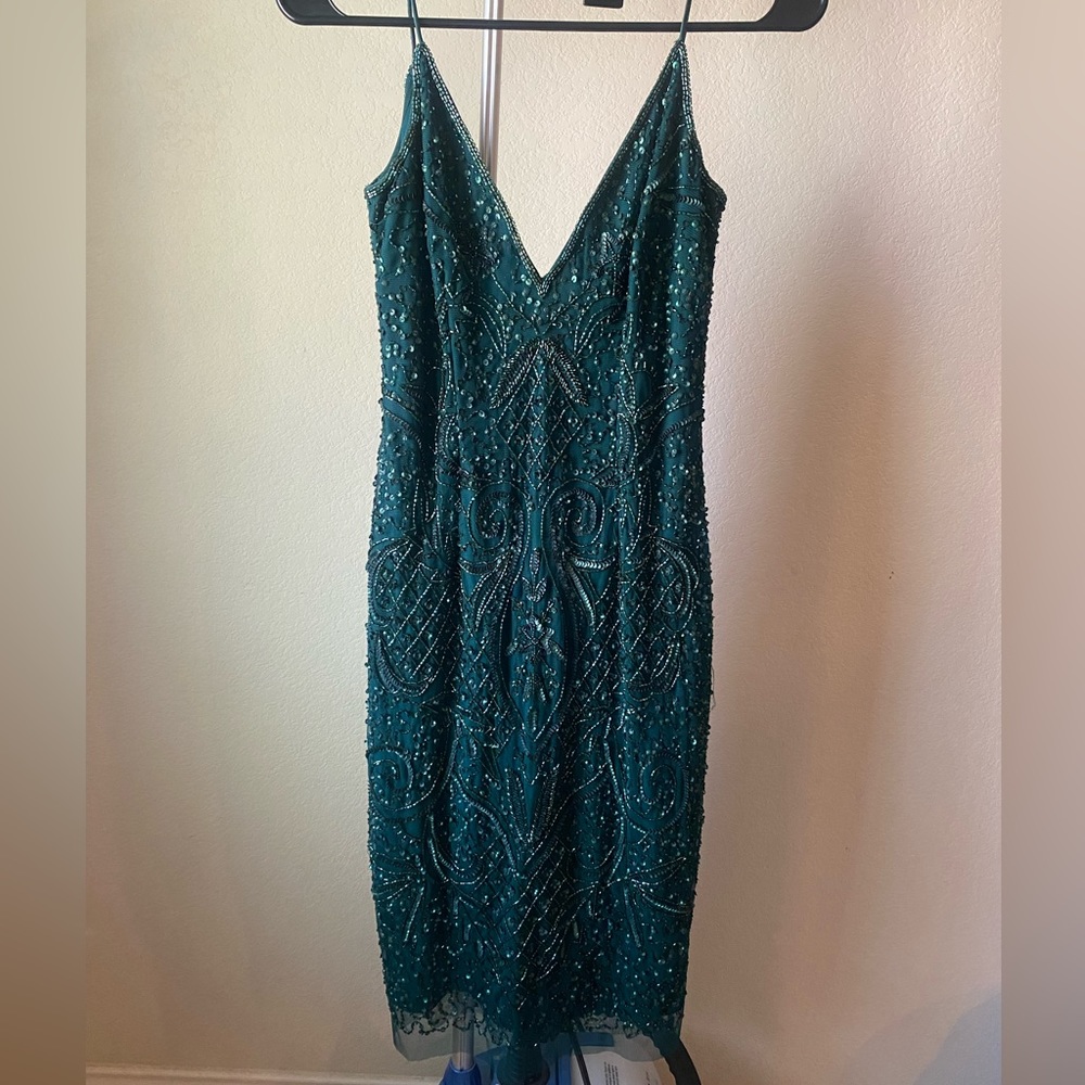 Gianni Bini Emerald Green Sequin Dress